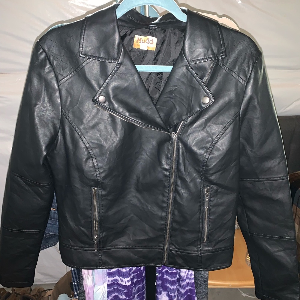 Faux leather jacket